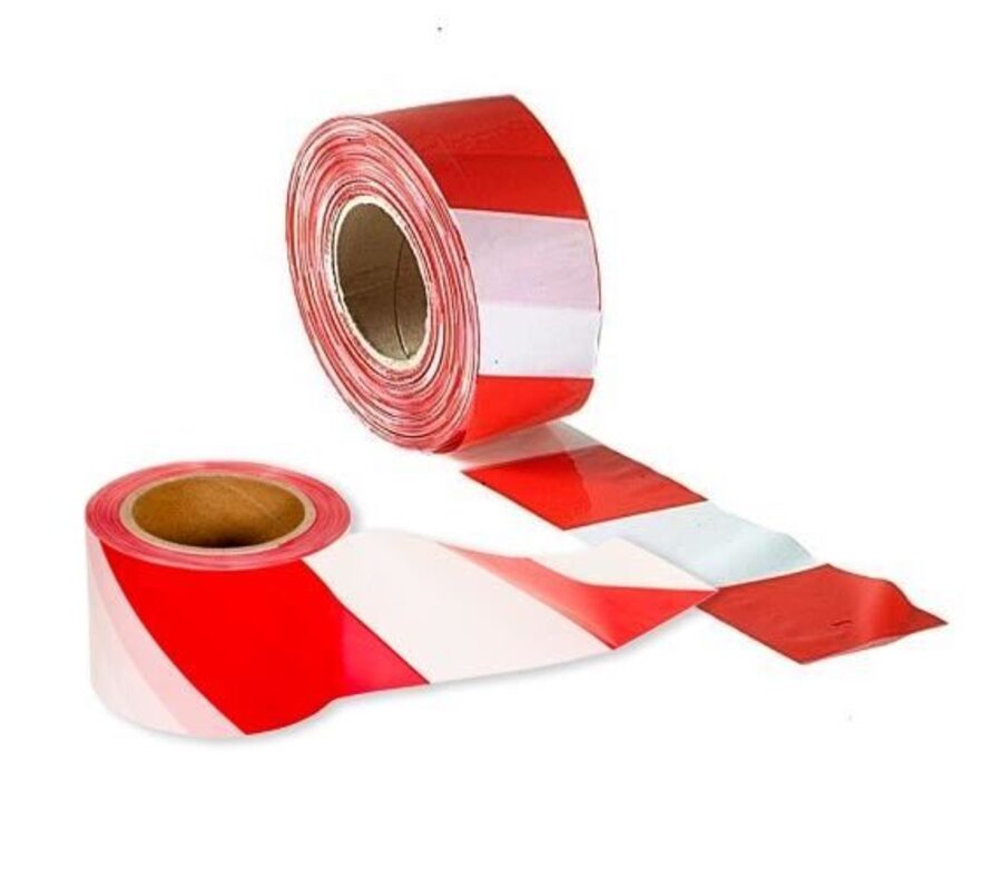 BARRICADE TAPE RED WHITE